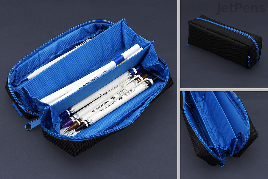 The Kamio Japan Paco-Tray Pen Case has three compartments for organization.