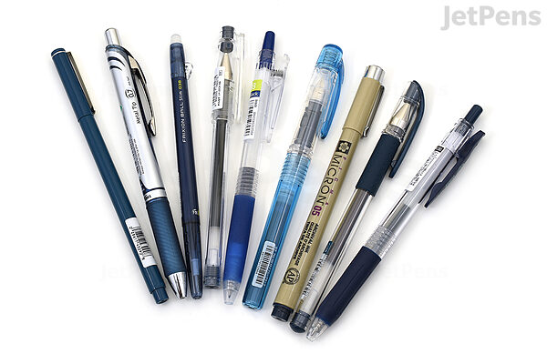  JetPens Fine Tip Gel Pen Sampler - Blue