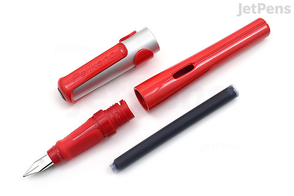 Pelikan Pelikano Fountain Pen - Red - Left-Handed - PELIKAN 803014 Pelikan Pelikano Fountain Pen - Red - Left-Handed - PELIKAN 803014
