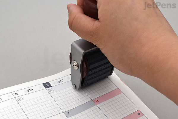 Shachihata Rotating Stamp - Cat | JetPens