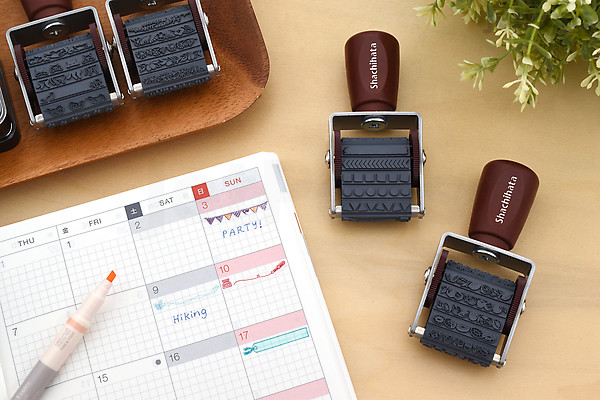 Shachihata Rotating Stamp - Decoration | JetPens
