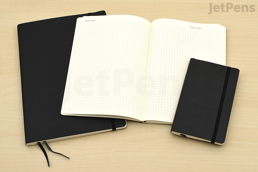 Composition, Medium and Pocket sizes of Leuchtturm1917 Classic Softcover Notebooks.