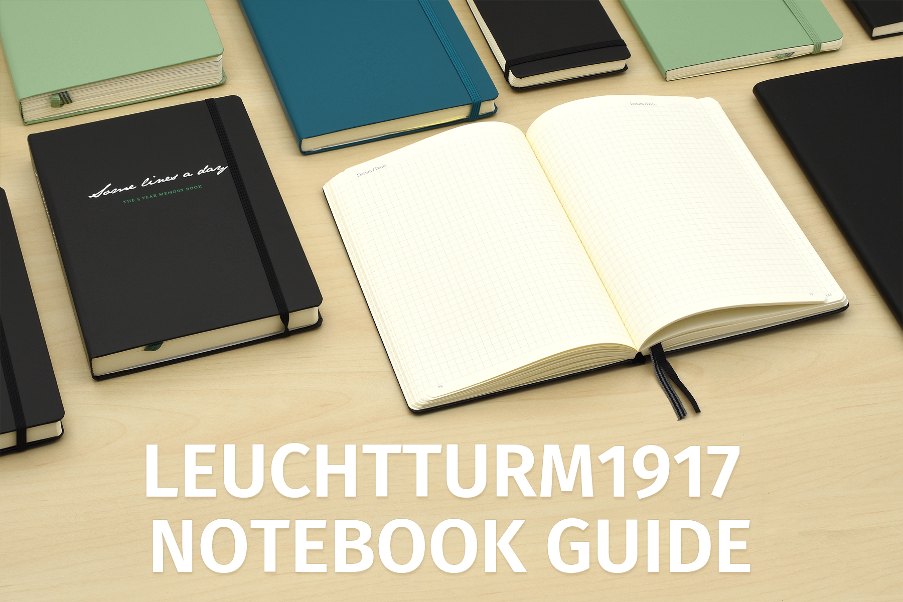 Leuchtturm1917 : A5 Softcover Notebook : 80gsm : 123 Pages : Dotted : Navy  - LEUCHTTURM1917 - Brands