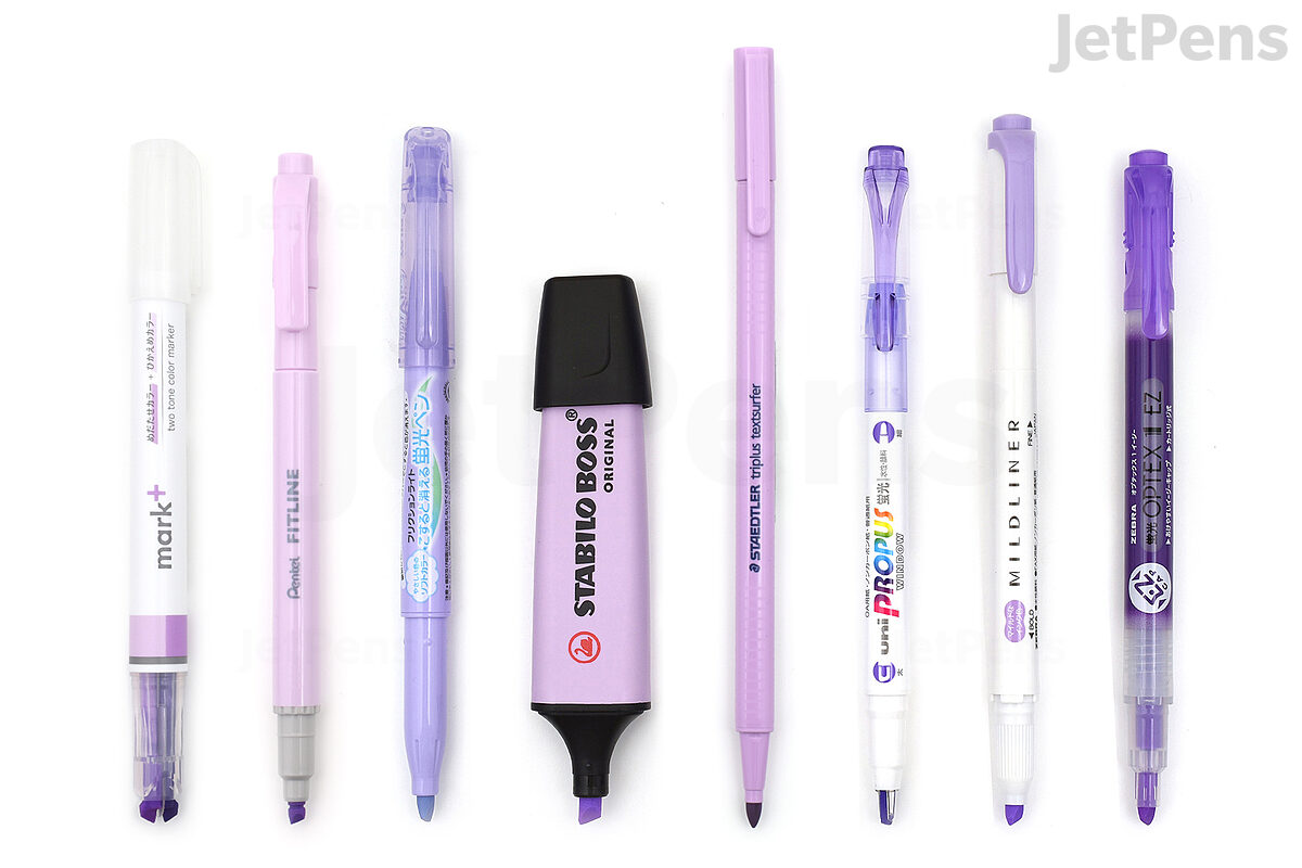 Post-it Noted Felt Tip Pens, Fine Point, 0.5 mm, Purple/Light  Purple/Lilac, Pack Of 3 Pens : Office Products