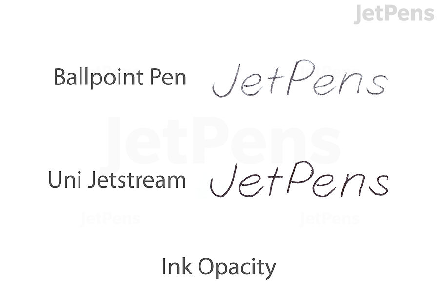 Jetstream Ballpoint Pens are filled with low-viscosity ink that is darker and smoother than that of typical ballpoint pens.
