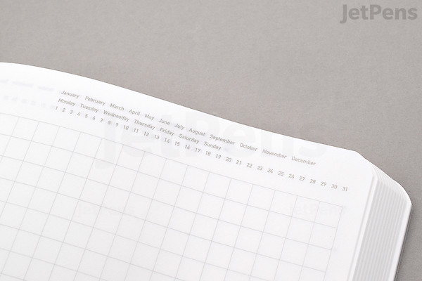 JetPens x Stalogy Editor's Series 365Days Notebook - A6 - Grid - Black