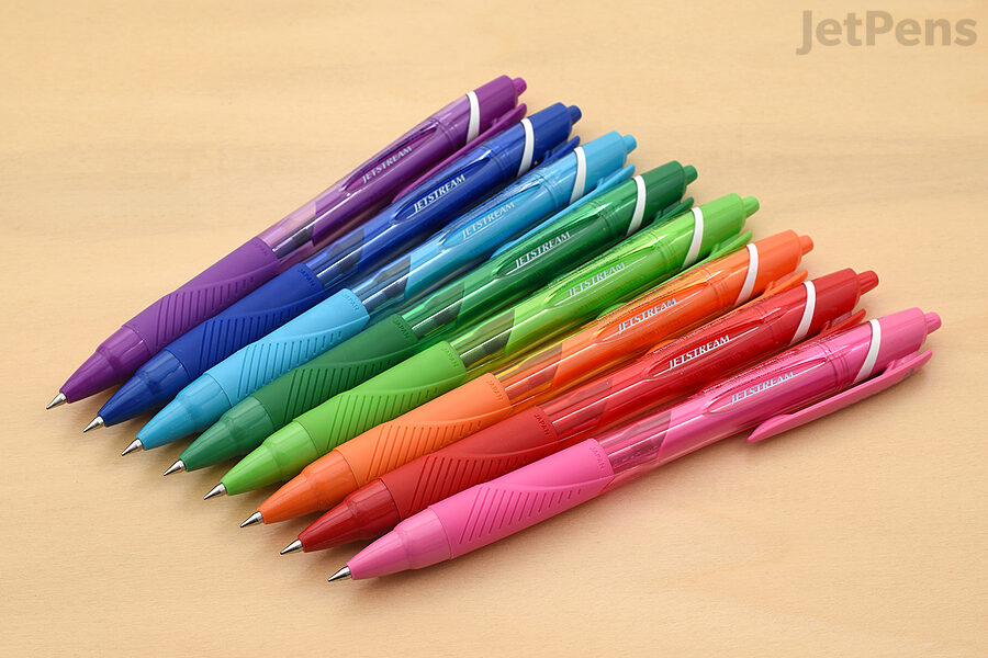 The Jetstream Color is available in two tip sizes and eight vibrant colors.