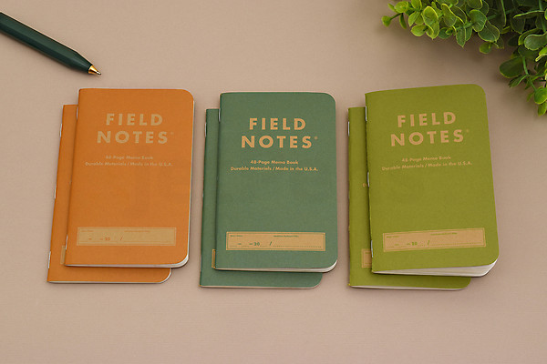 Field Notes Kraft Plus Memo Books - Amber - 3.5