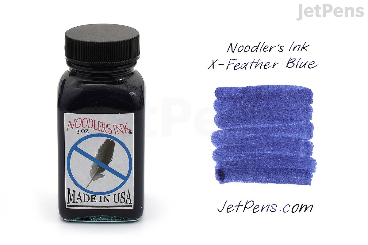  Noodler's Ink Bottle (X-Feather Blue - 88 ML) 19103 : Office  Products