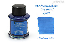 De Atramentis Document Cyan Ink - 45 ml Bottle - DE ATRAMENTIS 1084 De Atramentis Document Cyan Ink - 45 ml Bottle - DE ATRAMENTIS 1084