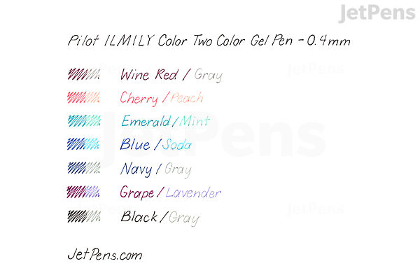 Pilot ILMILY Color Two Color Gel Pen - 0.4mm