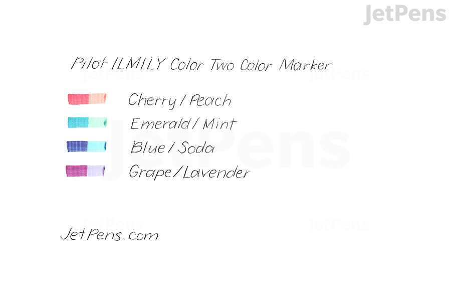 Pilot ILMILY Color Marker writing sample.