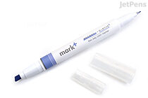 Kokuyo Mark+ 2 Way Marker Pen - Dark Blue - KOKUYO PM-MT200DB