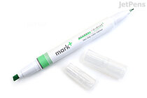 Kokuyo Mark+ 2 Way Marker Pen - Light Green - KOKUYO PM-MT200LG