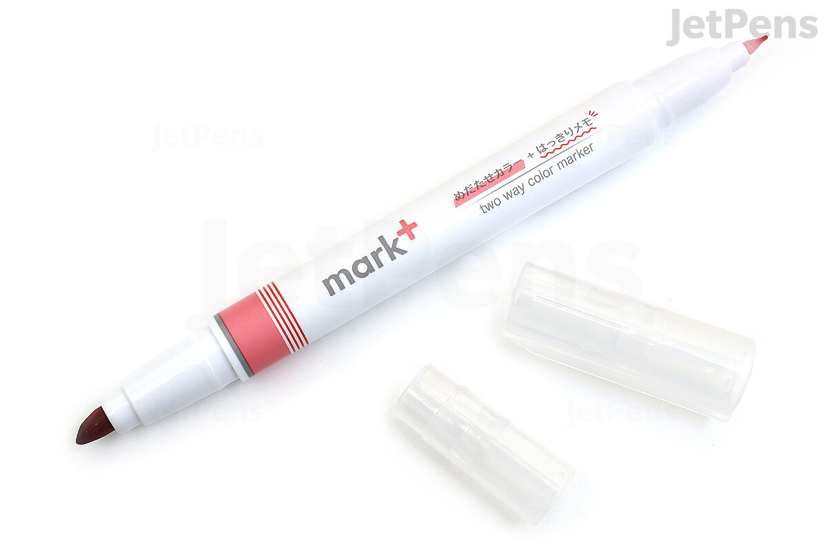 lotus Woordvoerder Vegen Kokuyo Mark+ 2 Way Marker Pen - Red | JetPens