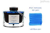 Pilot Iroshizuku Kon-peki Ink (Deep Azure Blue) - 50 ml Bottle - PILOT INK-50-KO
