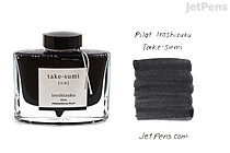 Pilot Iroshizuku Take-sumi Ink (Bamboo Charcoal) - 50 ml Bottle - PILOT INK-50-TAK