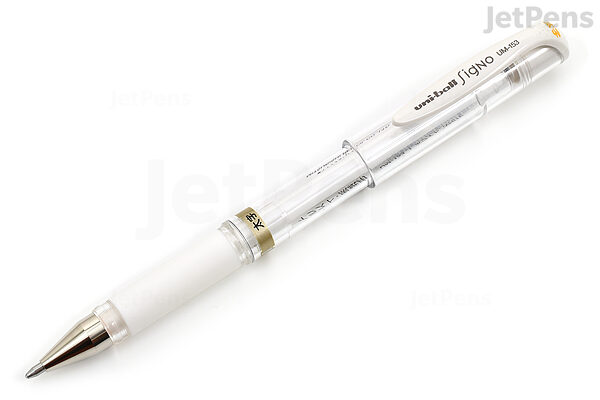 UniBall Signo White Gel Pen - Art Supplies materials and equipment