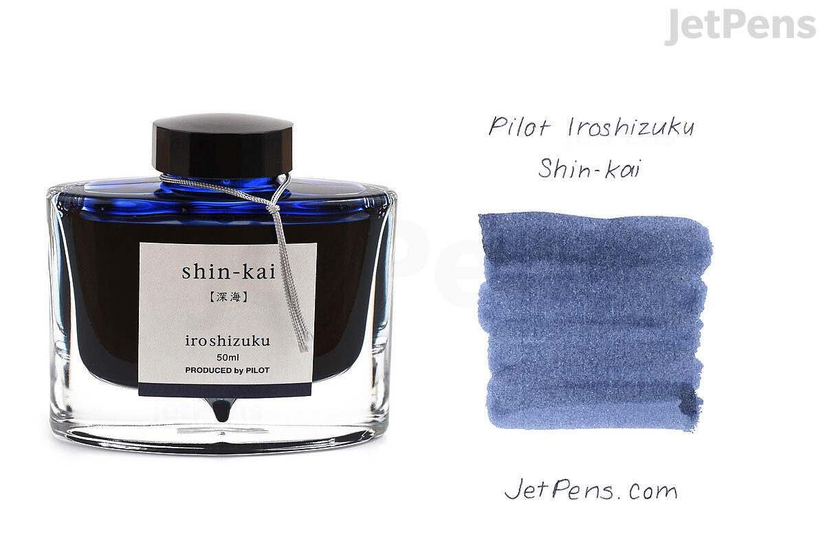 Ink: Pilot Iroshizuku Fountain Pen Ink 50 ml Shin-kai Deep Sea (Blue