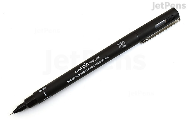  Uni Pin Fineliner Drawing Pen - Complete Set of 11 Grades -  Black Ink