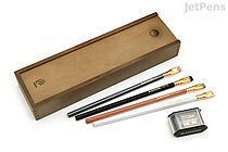 Blackwing Pencils - Rustic Box - Mixed Lead - Set of 12 - BLACKWING 105576