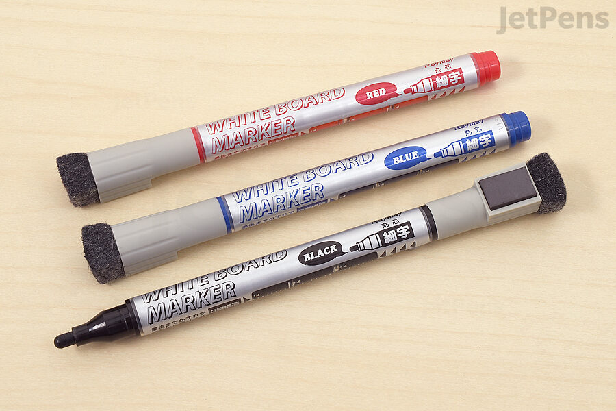 Refillable white board marker pen - Blue Black Red - 3 Pen