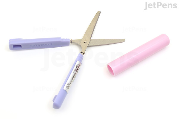 Pink Violet Scissors Sun-Star Stickyle Scissors - Compact Type - Violet x Pink | JetPens