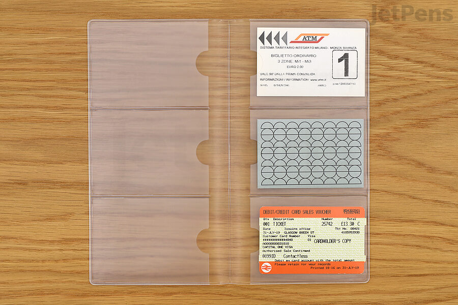 The Regular TRAVELER’S notebook Card File organizes up to twelve cards.