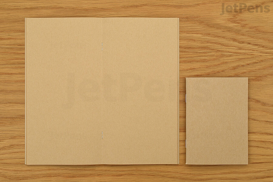 TRAVELER’S notebook Kraft Paper Refills are filled with rustic brown paper.