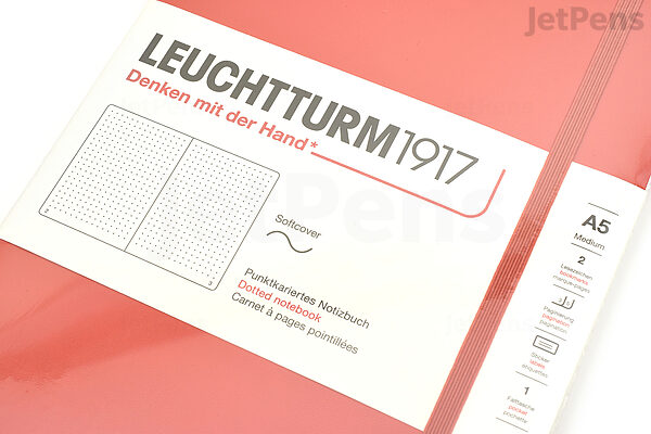 Leuchtturm1917 A5 Medium Softcover Dotted Notebook - Fox Red