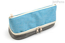 Raymay 2-Layer Pen Case - Blue - RAYMAY FY366A