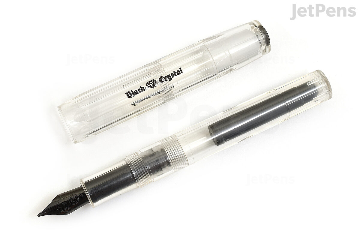 Classical Metal Fountain Pens, Black Fountain Pen with Ink Refill