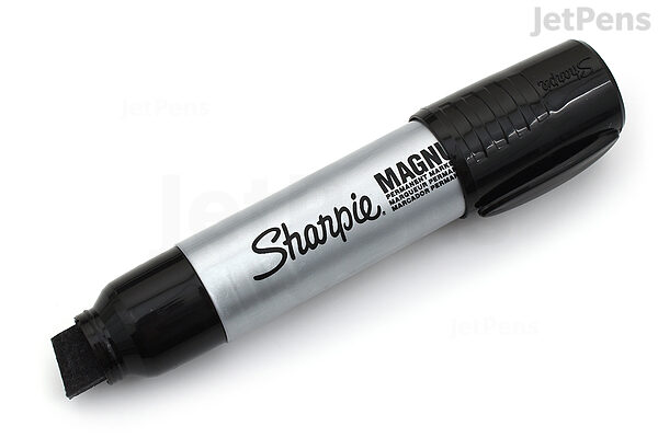 Sharpie Chisel Tip Permanent Marker, Black, 4 per Pack, 3 Packs