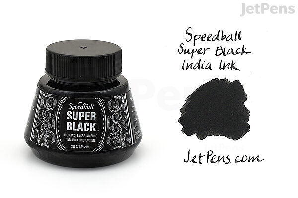 Speedball Super Black India Ink 2oz Black