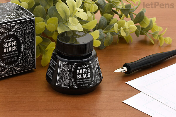 Super Black India Ink by SpeedBall – Mondaes Makerspace & Supply