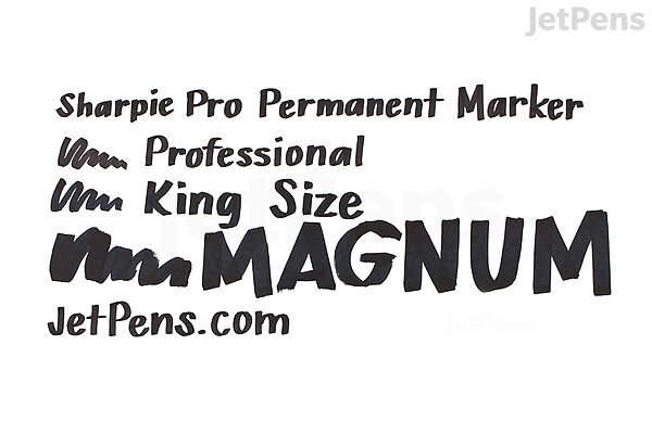 Jumbo Size Permanent Markers, Black, 20 Pack, Large Permanent Markers, King  Perm