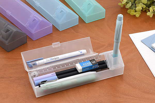 MUJI Stationery Set (Pen Case, Mechanical Pen, Ballpoint Pen, Eraser, Ruler)