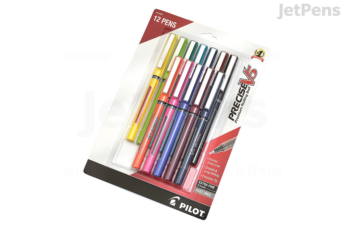 Pilot G2 Retractable Rollerball Pens Extra Fine Point 0.5 mm Clear Barrel  Purple Ink Pack Of 12 Pens - Office Depot