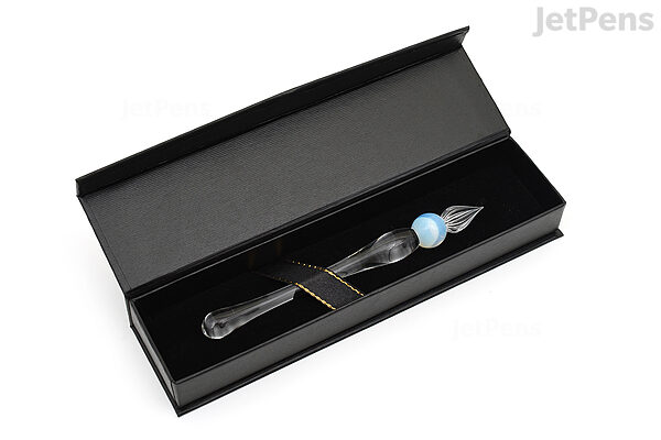 Guridrops Glamorous Glass Pen - Short - Clear Opal | JetPens