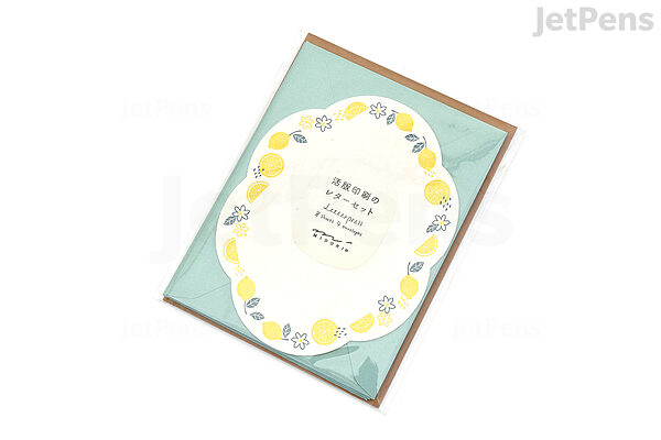 Letterpress Letter Set | Die-Cut Lemon Letterpress Letter Set | Die-Cut Lemon