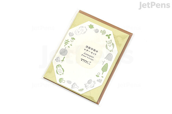 Letterpress Letter Set | Die-Cut Owl Letterpress Letter Set | Die-Cut Owl