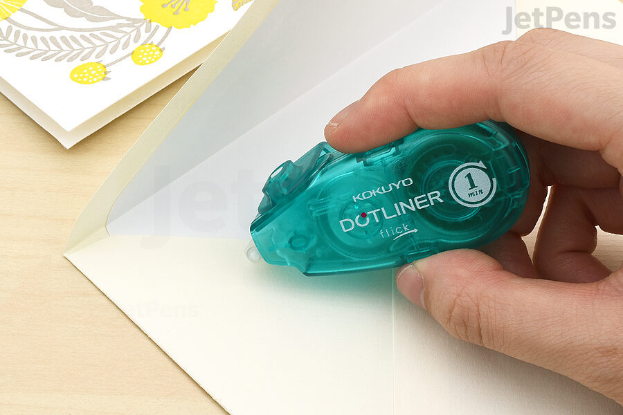 Kokuyo Dotliner Flick Tape Runner - Blue Green Body - Slow Permanent  Adhesive