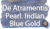 De Atramentis Pearlescent Indian Blue Gold Ink