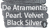 De Atramentis Pearlescent Velvet Black Silver Ink