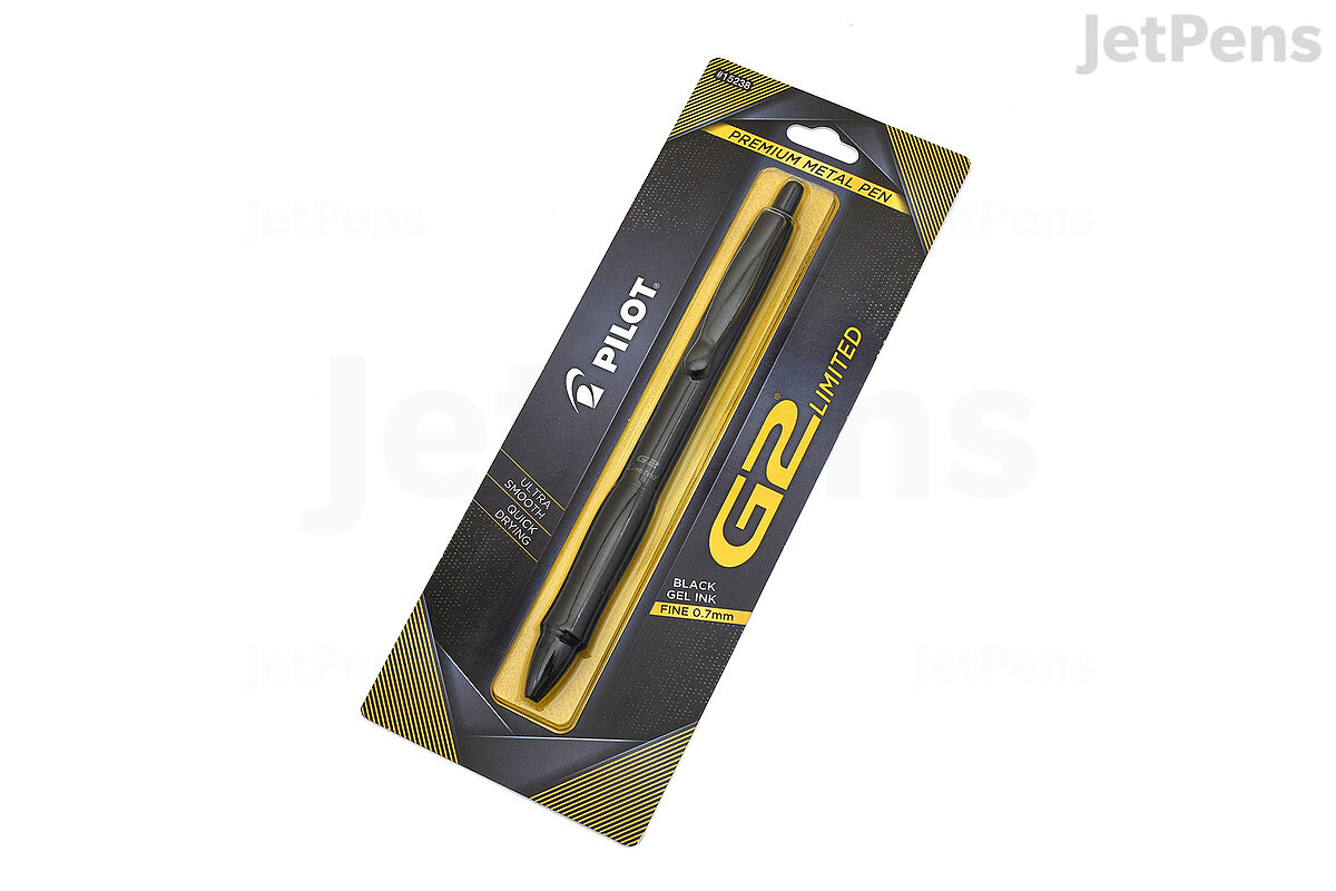 Pilot G2 Metallics Retractable Rollerball Gel Pens, Fine Point, 0.7mm, Gold  Ink, 6 Count