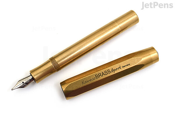 Kaweco Brass Sport Fountain Pen - Double Broad Nib