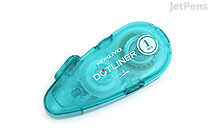 Kokuyo Dotliner Flick Tape Runner - Blue Green Body - Slow Permanent Adhesive - KOKUYO DM4920-06
