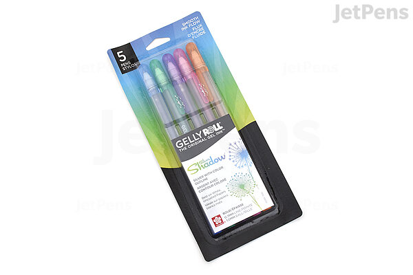 Metallic Galaxy Highlighter Pen Set - Assortment of 8 Subtle Glitter  Markers