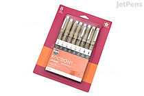 SAKURA Pigma Micron Fineliner Pens - Archival Black and Colored Ink Pens -  Pens for Writing, Drawing, or Journaling - Assorted Point Sizes - 73 Pack