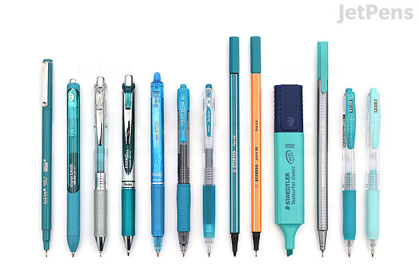 JetPens Fine Tip Gel Pen Sampler - Blue